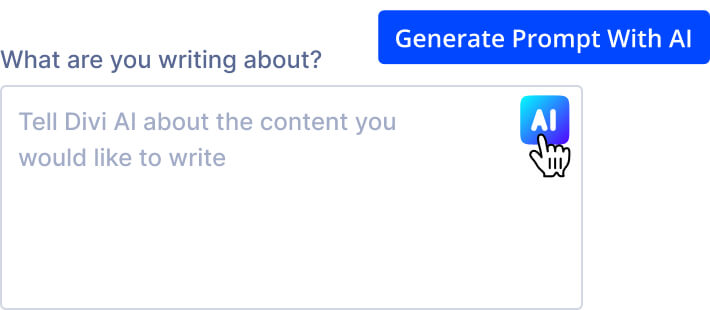 Divi AI Automatic Text Prompting