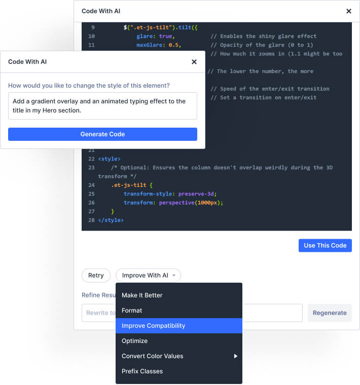 Divi AI Code Module