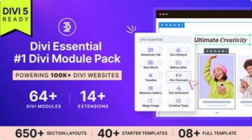 Divi Marketplace Item - Divi Essential