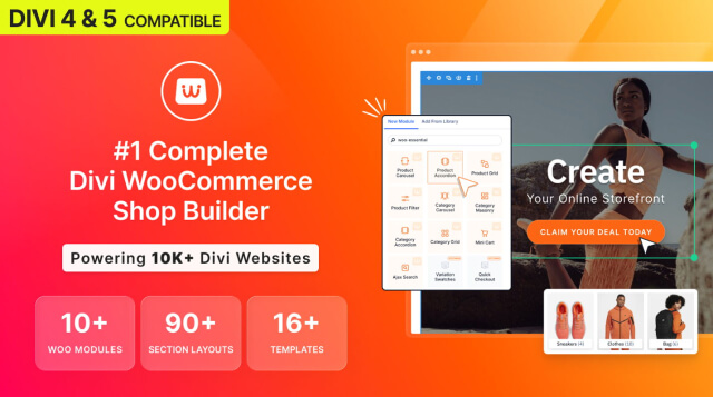 Divi Marketplace Item - Woo Essential