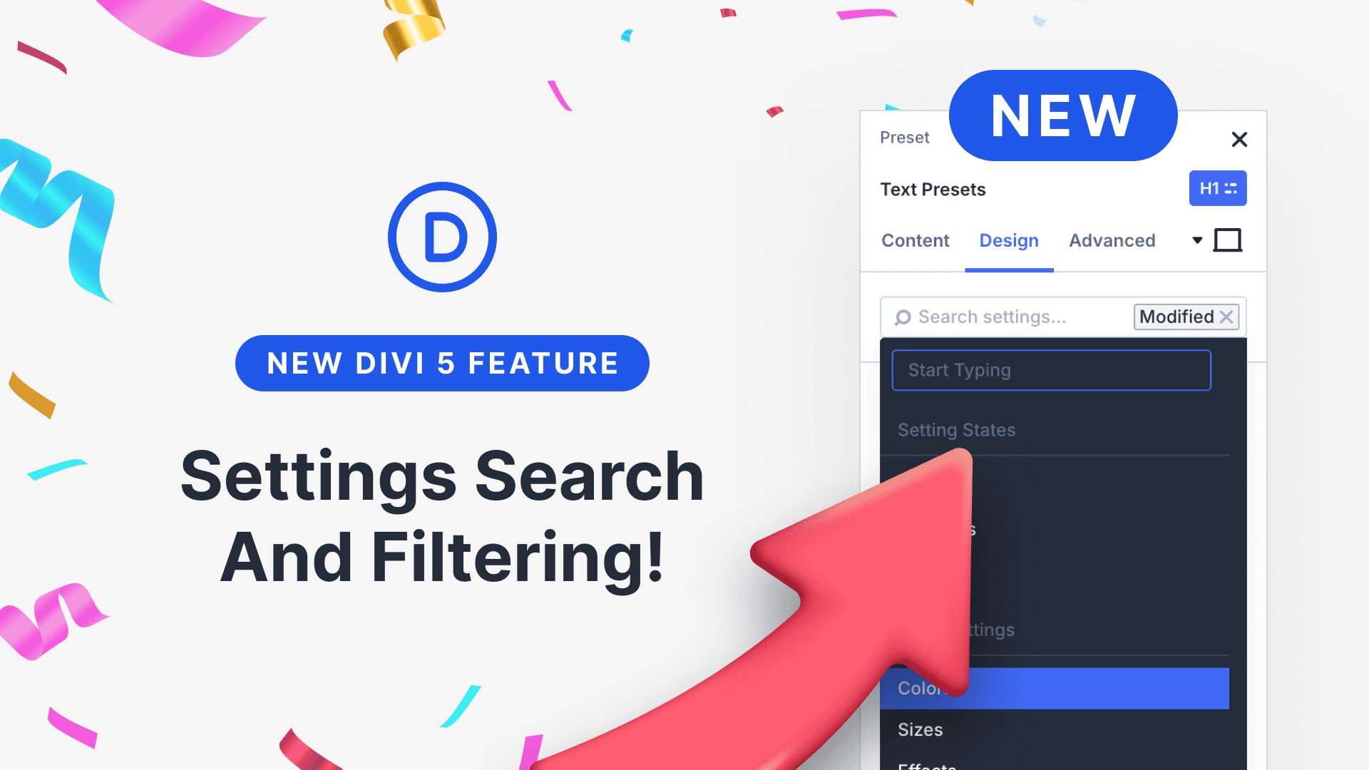 Introducing Settings Search And Filtering For Divi 5